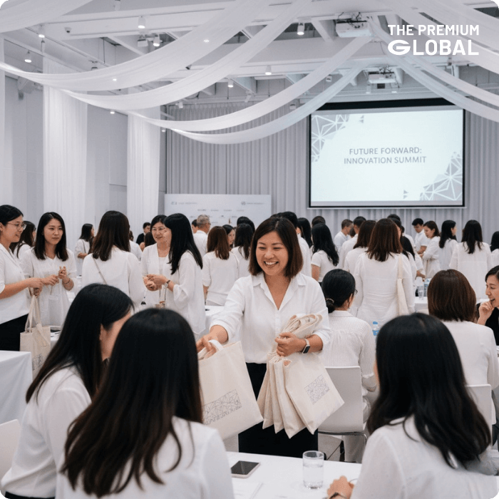 กระเป๋าผ้าแคนวาสสกรีนโลโก้