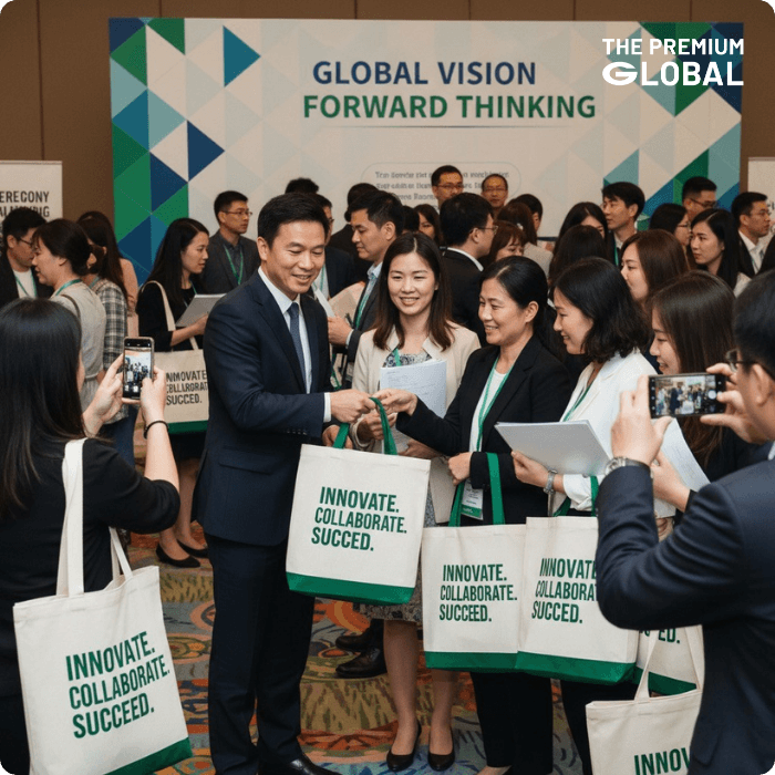 กระเป๋าผ้าแคนวาสสกรีนโลโก้