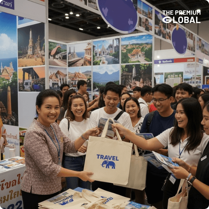 กระเป๋าผ้าแคนวาสสกรีนโลโก้