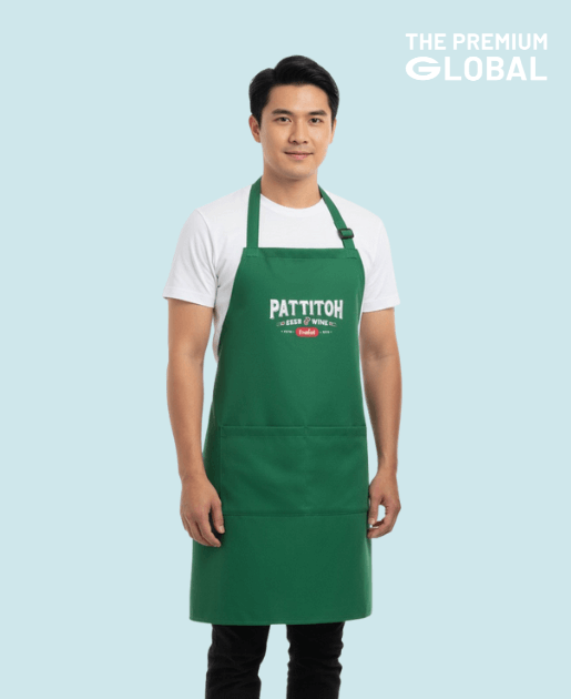 ผ้ากันเปื้อนสกรีนโลโก้