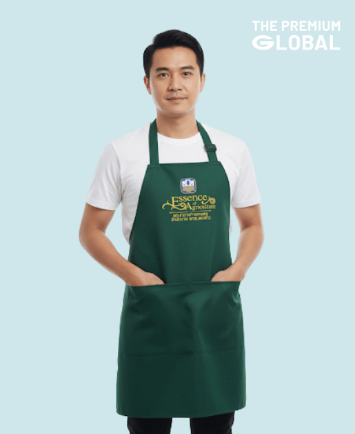 ผ้ากันเปื้อนสกรีนโลโก้