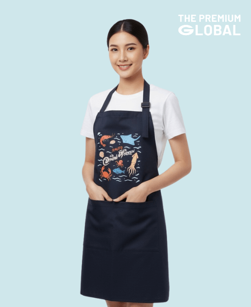 ผ้ากันเปื้อนสกรีนโลโก้