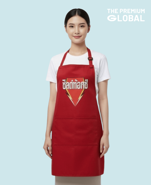 ผ้ากันเปื้อนสกรีนโลโก้